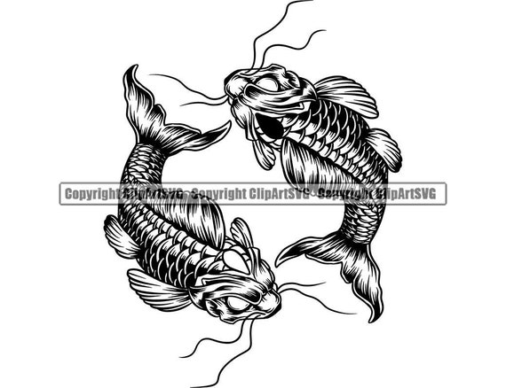 Koi Fish Japanese Tattoo Traditional Asian Oriental Art - Etsy Australia Koi Fish Japanese Tattoo Traditional Asian Oriental Art - Etsy Australia