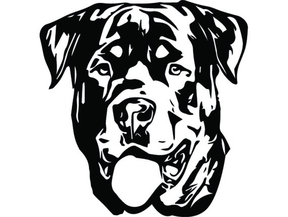 Download Rottweiler 8 Dog Breed Animal Pet Hound .SVG .EPS .PNG | Etsy