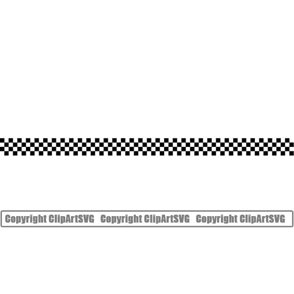 Checkered Flag Line Frame Checker Race Racing Racer Competition Sport Winner Victory Auto Car Motocross SVG PNG Clipart Vector Cut Cutting