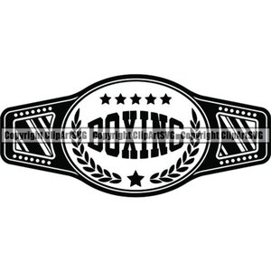 Boksen riem #1 kampioenschap vechten vechten vechter MMA Mixed Martial Arts Sport spel Boxer Logo. SVG. PNG Clipart Vector Cricut knippen snijden