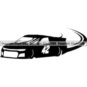 Stock Car Racing Heart Love Automobile Engine Motorsport Race Racer Driver Champion Racecar Silhouette Logo SVG PNG Clipart Vector Cut