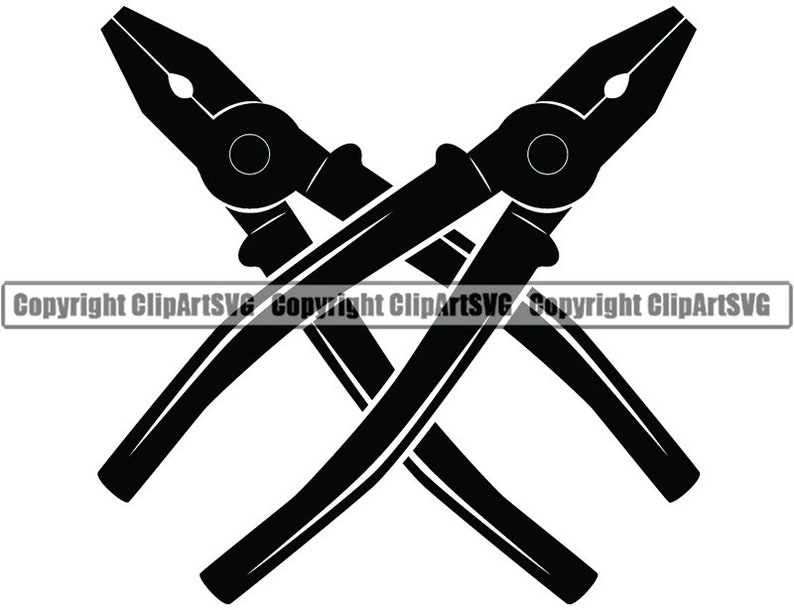 Construction Logo 9 Pliers Tool Toolbox Plumber Handyman Etsy