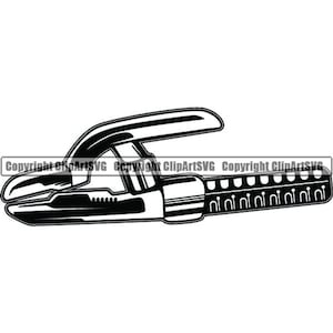 Welding Electrode Holder #1 Weld Welder Clamp Rod Soldering Solder Repair Build Equipment Tool Worker Logo.SVG PNG Vector Cricut Cut Cutting