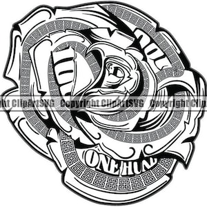 Money #13 Rose Cash 100 Dollar Bills Rich Paid Currency Business Advertising Design Element Logo .SVG .PNG Clipart Vector Cricut Cut Cutting