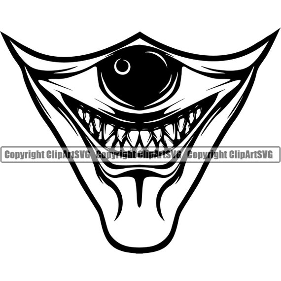 Scary Clown Teeth Mask Doctor Nurse Face Cover Virus Medical Etsy