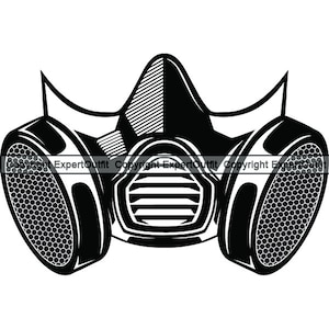 Schilder Spray Paint schilderij masker masker bescherming neus Cover gevaarlijke veiligheidsuitrusting. SVG. PNG Clipart Vector Cricut knippen snijden