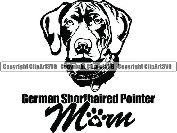 Download German Shorthaired Pointer 16 Mom Dog Breed K 9 Pet Animal Etsy PSD Mockup Templates