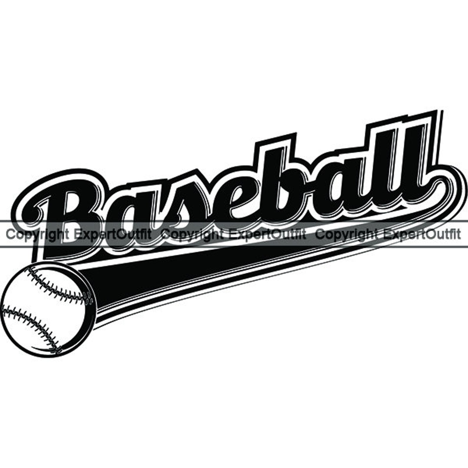 Baseball Sign Ball Baseball Ball Emblem Sign Logotype Sports Design Element Lettering Word ...