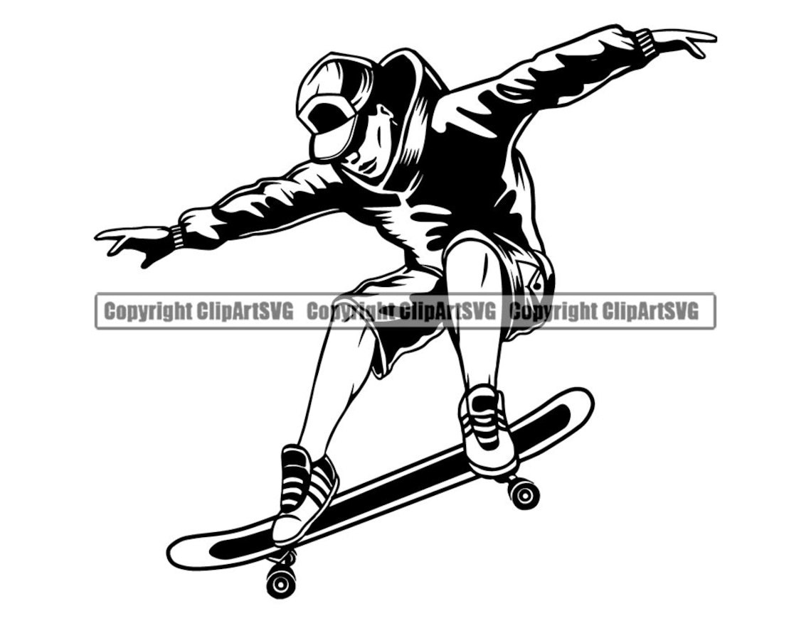 Skateboarding Jumping Ramp Skateboard Sk8 Skater Skate Skating Deck