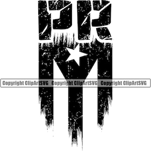 Puerto Rico Rican PR Distressed Flag Country World Nation Sign Symbol Icon Design Element Badge Logo SVG PNG Clipart Vector Cricut Cut File
