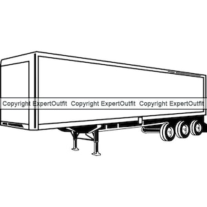 Shipping Container #4 Trucking Truck Driver Trucker Cargo Storage Tractor Trailer Moving Company Logo .SVG .PNG Vector Cricut Cut Cutting
