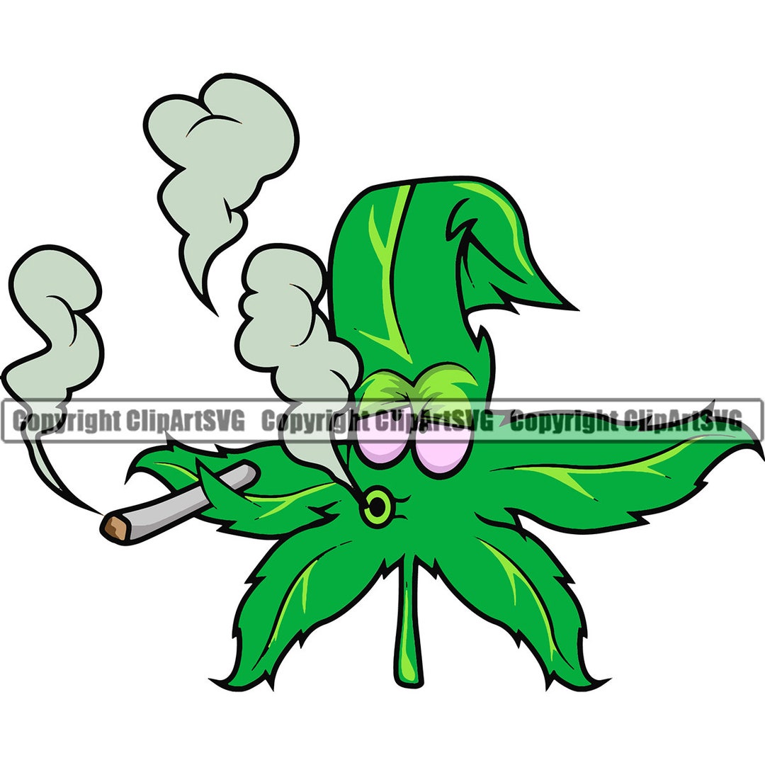 Marijuana Leaf Smoking Plant Joint Bud Pot Smoke Weed Cannabis Hemp ...