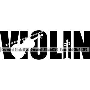 Violine String Musik Musikinstrument Klassik Konzert Orchester Musiker Cello Silhouette Design Art Logo SVG PNG Clipart Vektor schneiden