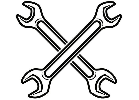 Construction Logo 8 Wrench Tool Toolbox Plumber Handyman.