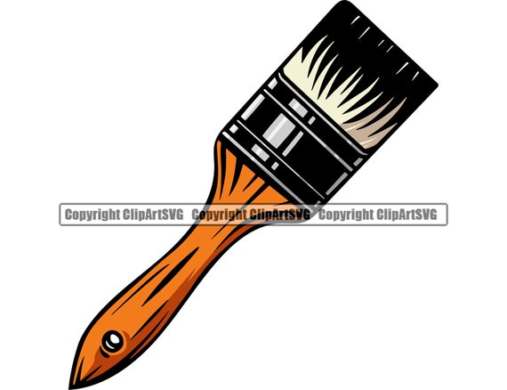 Maler Malerei Pinsel Walze Werkzeug Handwerker Arbeit Arbeiter Job bauen  Bau Fix Design Logo SVG PNG Clipart Vektor Schneiden Schneiden Datei -  .de