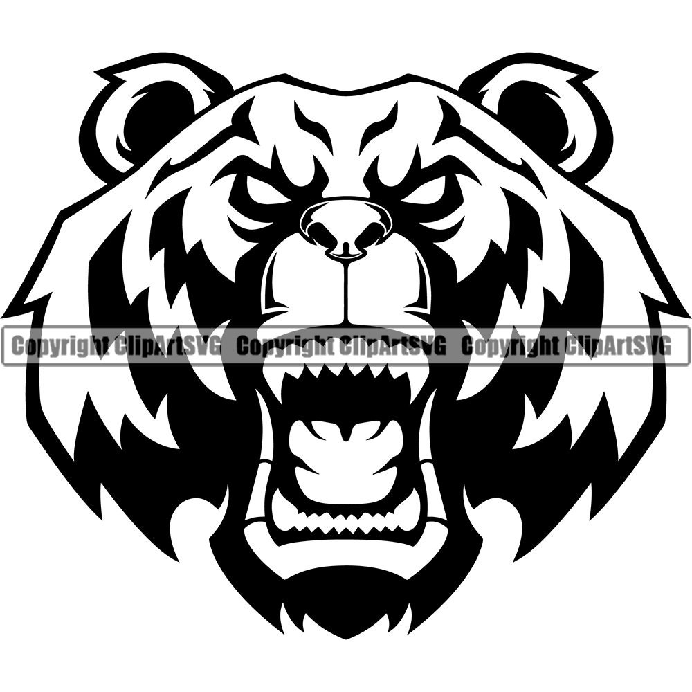 Drawing & Drafting Grizzly Bear Sports Team School Mascot Grizzlies ...