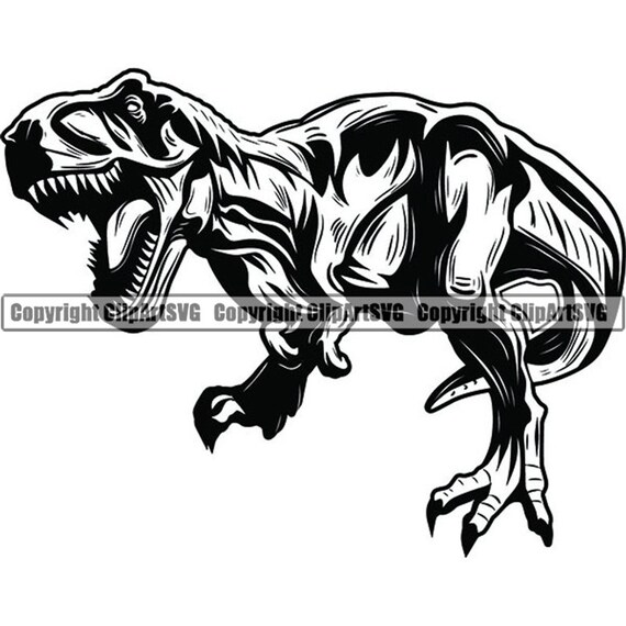 Dinosaur Silhouette #15 Tyrannosaurus Rex Skeleton Bones Vinyl Wall Decal Home Décor Items Home & Garden suneducationgroup.com