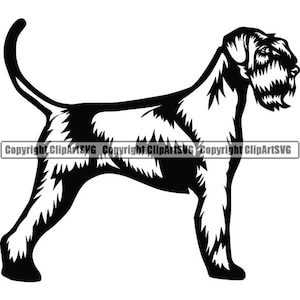 Schnauzer #67 Dog Smiling Happy Breed Puppy K-9 Pedigree Cairn Scott Terrier Animal Pet Design Cute Logo .SVG .PNG Vector Cricut Cut Cutting