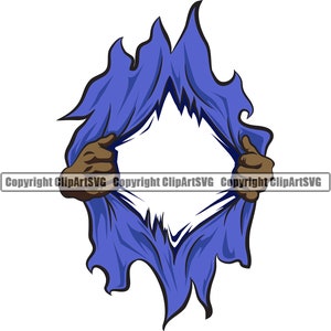 Manos Negras Rip Rasgar Camisa Abierta Ropa Lágrima Desgarro Revelar Mostrar Elemento de Diseño Afroamericano Arte Logo SVG Png Clipart Vector Cut File