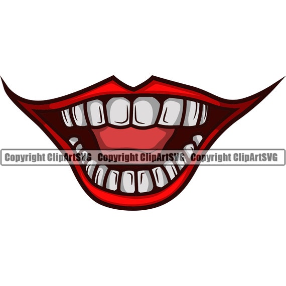 Download Joker Smile Svg Clown Laughing Evil Mask Funny Mouth Grinning Teeth Joke Cricut Files Silhouette Cut File Craft Supplies Tools Card Making Stationery Womenintech Fi