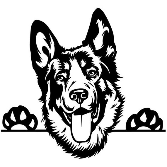 Download German Shepherd 26 Peeking Smiling Dog Breed K-9 Pet ...