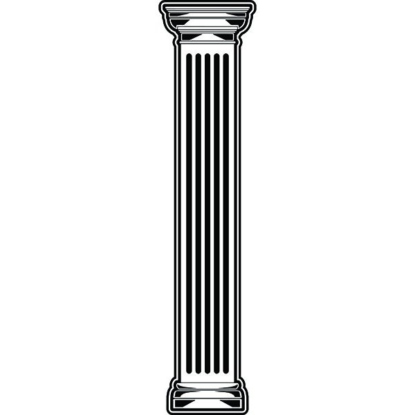 Column #5 Architecture Pillar Column Roman Antique Ancient Construction Building .SVG .PNG Clipart Vector Cricut Cut Cutting