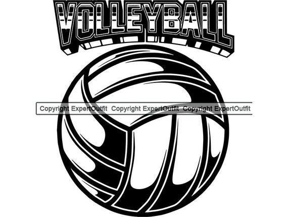 Volleyball Ball Logo Sports Game Olympics School Competition Etsy