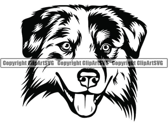 Australian 5 Smiling Aussie Dog Breed K-9 Animal Pet Etsy