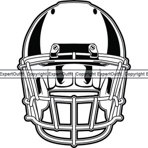 Sport Football Helmet Protective Headgear Protect Headpiece Shield Safe Face Mask Head Safety .SVG .PNG Clipart Vector Cricut Cut Cutting