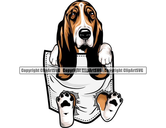 koel afdrijven dienblad Basset Hound Dog Breed Shirt Pocket Cute Paw Puppy Pup Pet K-9 - Etsy België