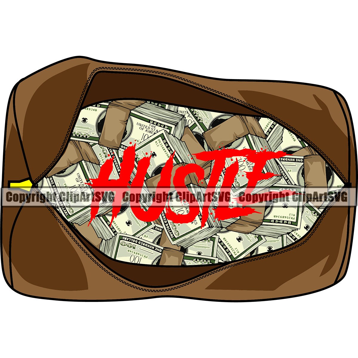 Money Duffle Bag 100 Hundred Dollar Bill Sack Stack Wealth Etsy