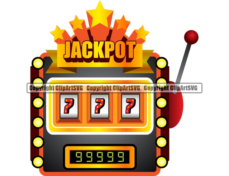 Jackpot Slot Machine Lucky 777 Casino Bet Money Chip Win Risk | Etsy