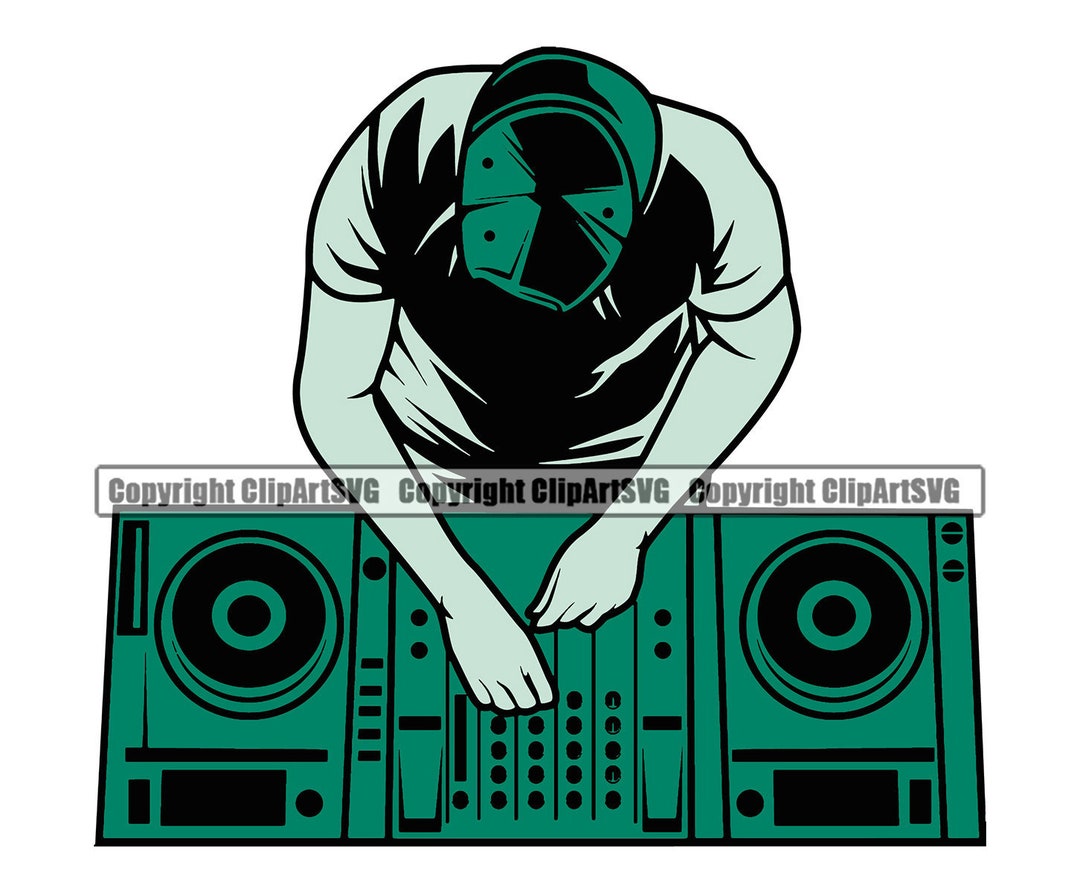 DJ Disc Jockey Music Turntable Record Player Mixer Album Vinyl Club