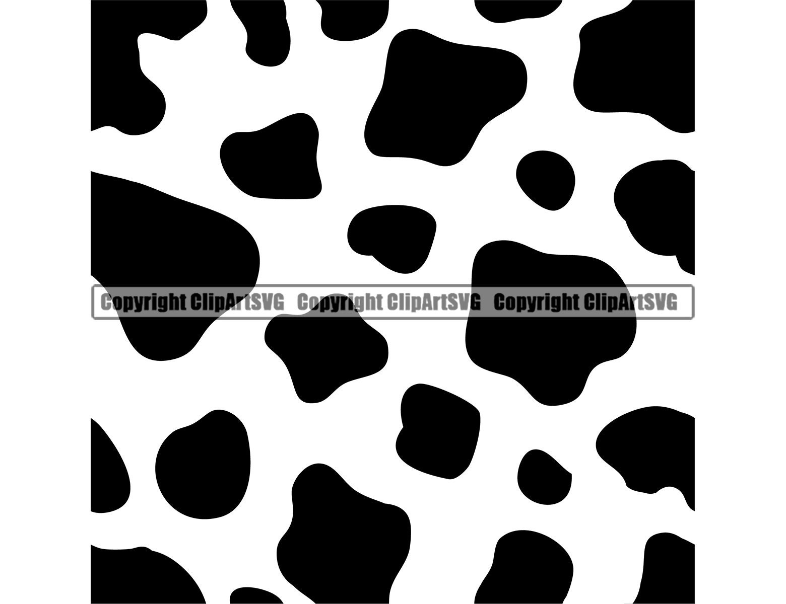 Black Cow Pattern Print Foldable Umbrella main image 1