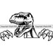 Tyrannosaurus Rex Dinosaur T-Rex Archaeology Fossil Jurassic Reptile Animal Prehistoric Mascot Art Logo .SVG. PNG Clipart Vector Cut Cutting 
