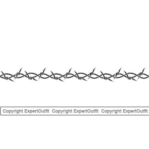 Barbed Wire Razor Fence Fencing Barb Bob Love Romance Romantic Jail Prison Security Forbidden .SVG .PNG Clipart Vector Cricut Cut Cutting