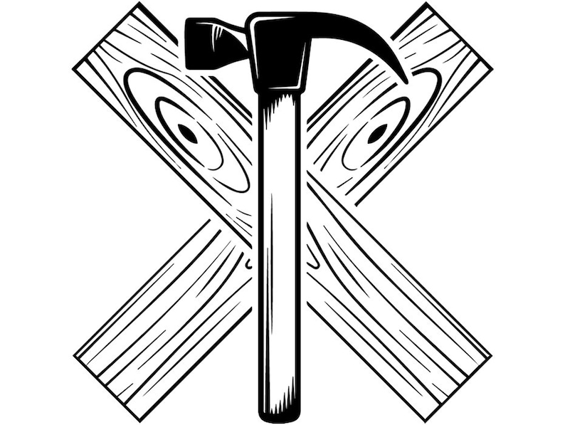 Download Woodworking Logo 21 Hammer Tool Wood Craftsman Carpenter ...