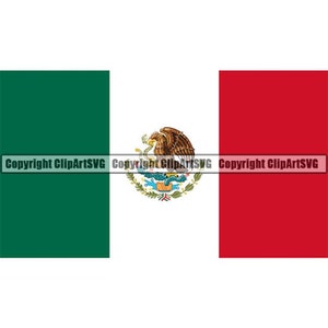 Mexico Mexican Spanish North America Country World National Nation Flag Logo Art .JPG .PNG Clipart Clip Art Design Graphic Download File