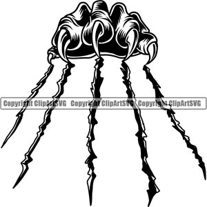 Animal Claw Nail Scratch Slice Rip Ripped Wild Paw Foot Equipo de la escuela secundaria Deporte Bestia Mascota Arte Diseño Logotipo SVG PNG Clipart Vector Cut File