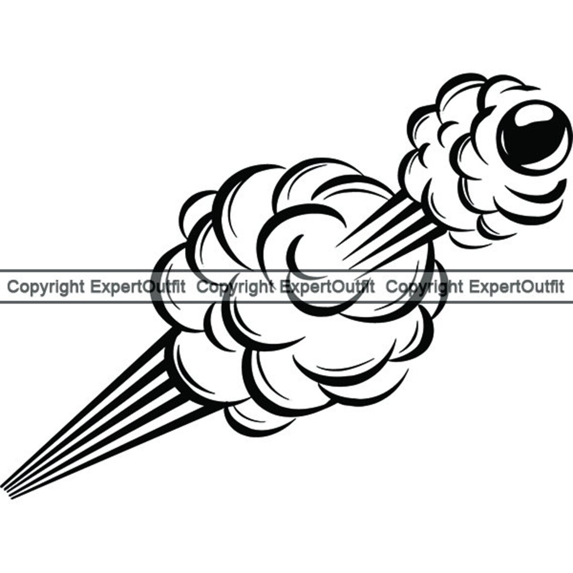 Explosion #1 Bomb Bullet Shoot Explode Gun Shot Cannon Smoke Fire ...