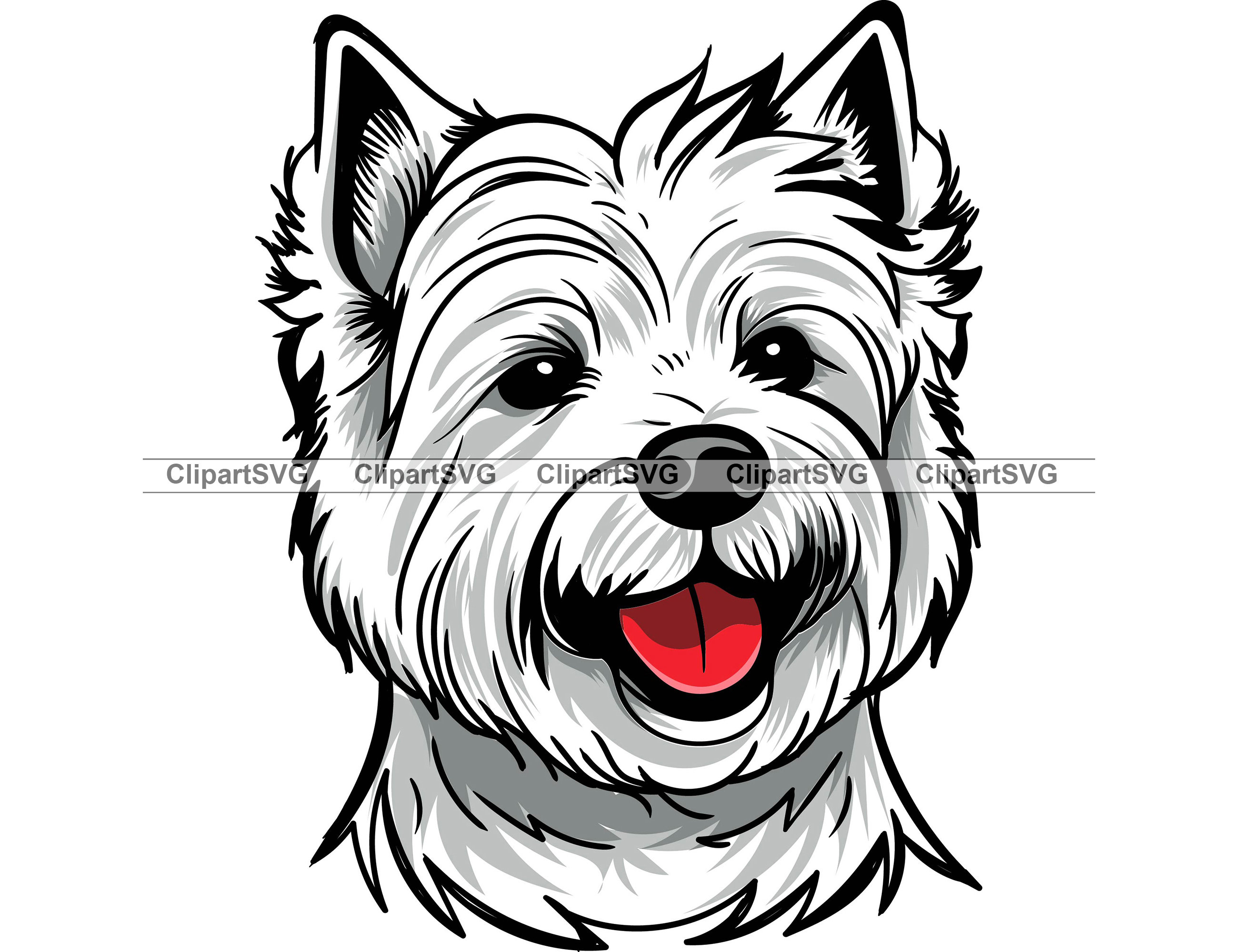 Dog Girl With Valentine's Day Heart Light Sketch Machine Embroidery Design  Westie West Highland