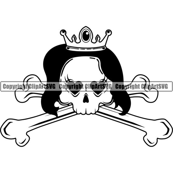 Download Female Girl Woman Bow Heart Eye Lashes Queen Crown Skull Dawn Etsy