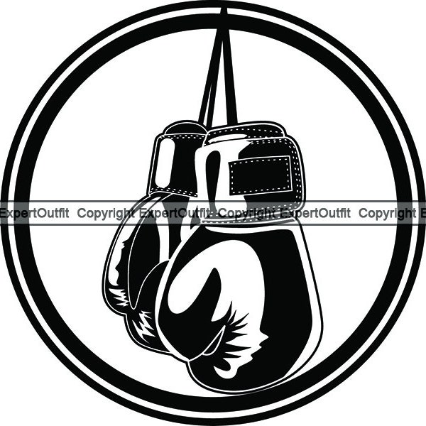 Glove Boxing Boxer Box Sport Hand Protection Protect Punch Punching Jab Jabbing Uppercut Player .SVG .PNG Clipart Vector Cricut Cut Cutting