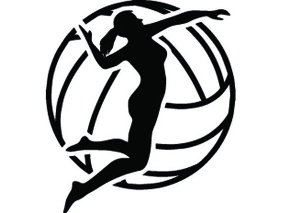 Volleyball Logo 4 Female Womens Girls Ball Player Sport Team | Etsy