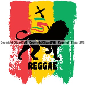 Rasta Reggae Löwe Flagge Reggaeton Baum Blatt gemeinsame Knospe Jah Liebe Musik Hanf Shop Musik Kunst Design Logo SVG Clipart Vektor Schnitt Schneidedatei