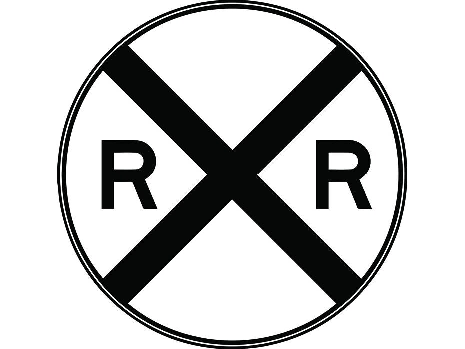 Railroad Sign 1 Train Crossing Locomotive Retro Vintage Etsy