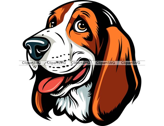 Basset Hound Smiling Dog Puppy Face Canine Breed Animal Pet