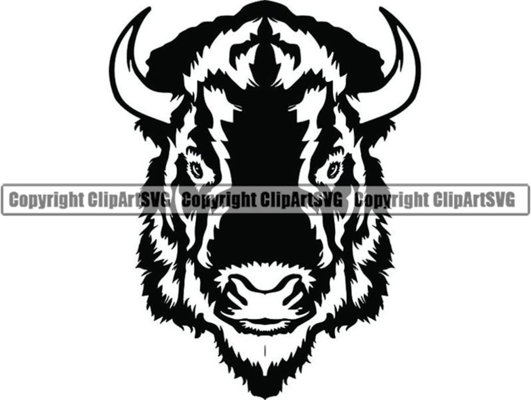 Buffalo #6 Bison Head Wild Animal Wildlife Mascot Company Logo .SVG ...