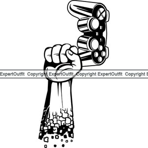 Mano che tiene il controller del videogioco Fulmine esplodere Blast Off Play Joystick Console Gamepad Gaming. SVG. Taglio PNG Clipart Clipart vettoriale