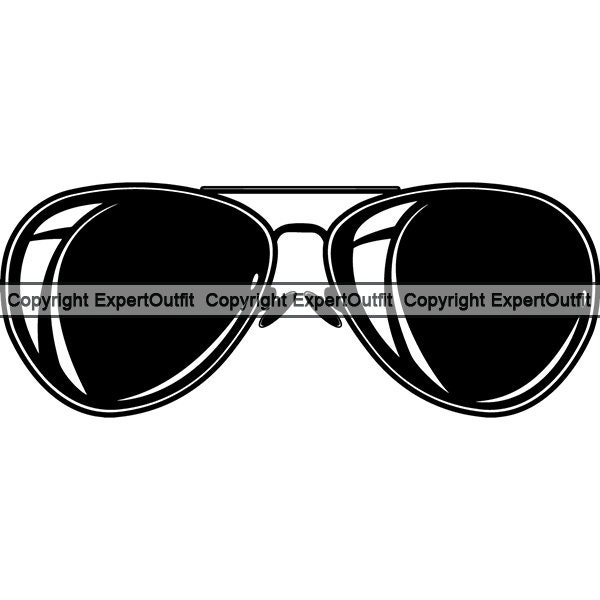 Sunglasses #3 Shades Sunnies Sun Glasses Eye Wear Fashion Cop Police Aviators Uniform Logo .SVG .EPS .PNG Clipart Vector Cricut Cut Cutting